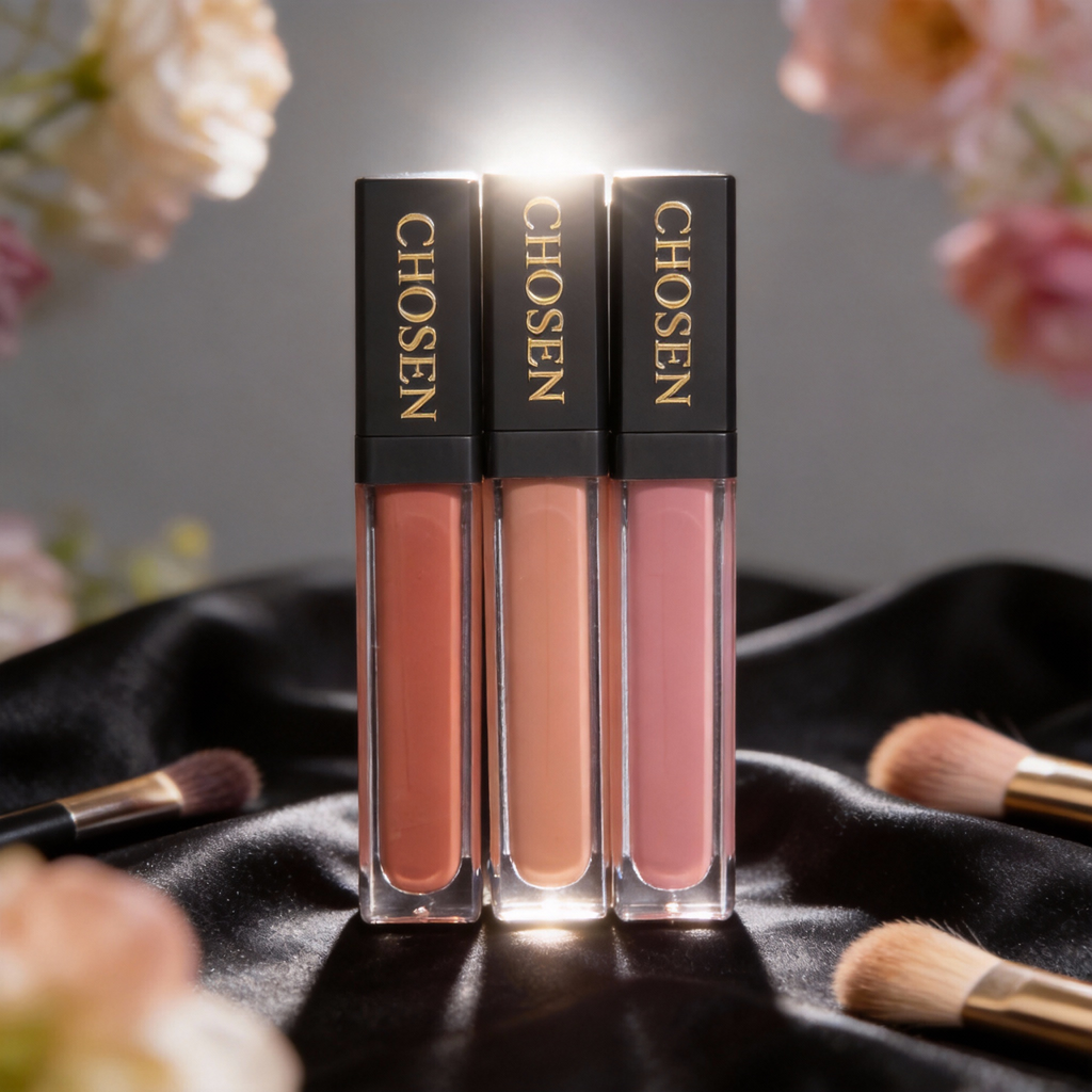 CHOSEN Earth Nudes Luxury Lip Gloss Collection