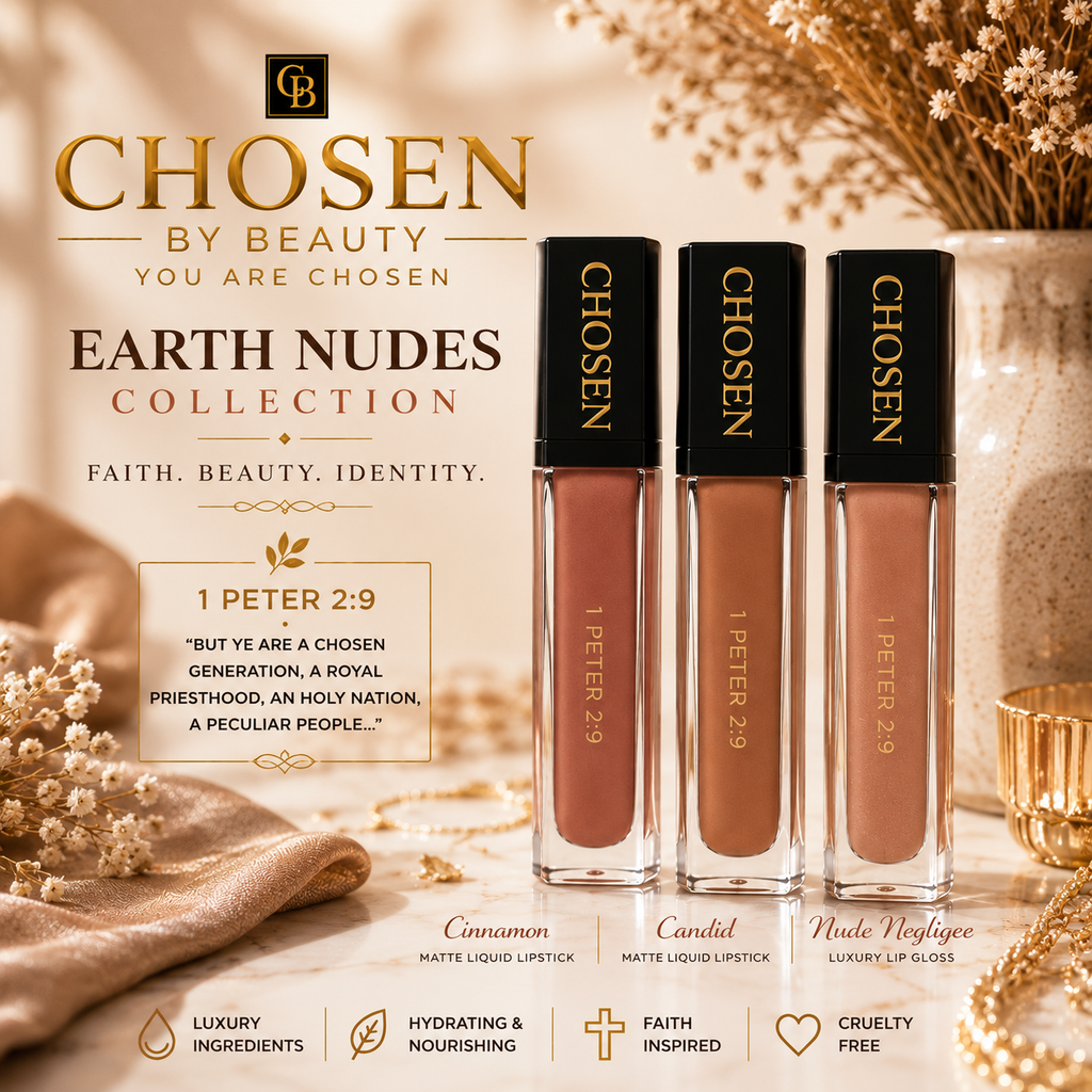 CHOSEN Earth Nudes Luxury Lip Gloss Collection