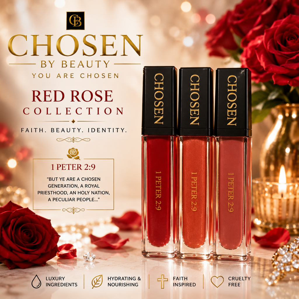 CHOSEN Red Rose Luxury Lip Gloss Collection